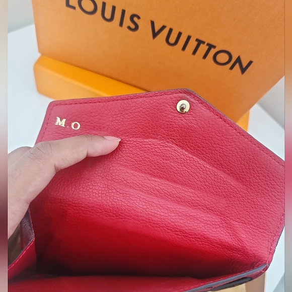 LOUIS VUITTON Monogram Pallas Compact Wallet in Cherry 🍒 - Picture 7 of 7